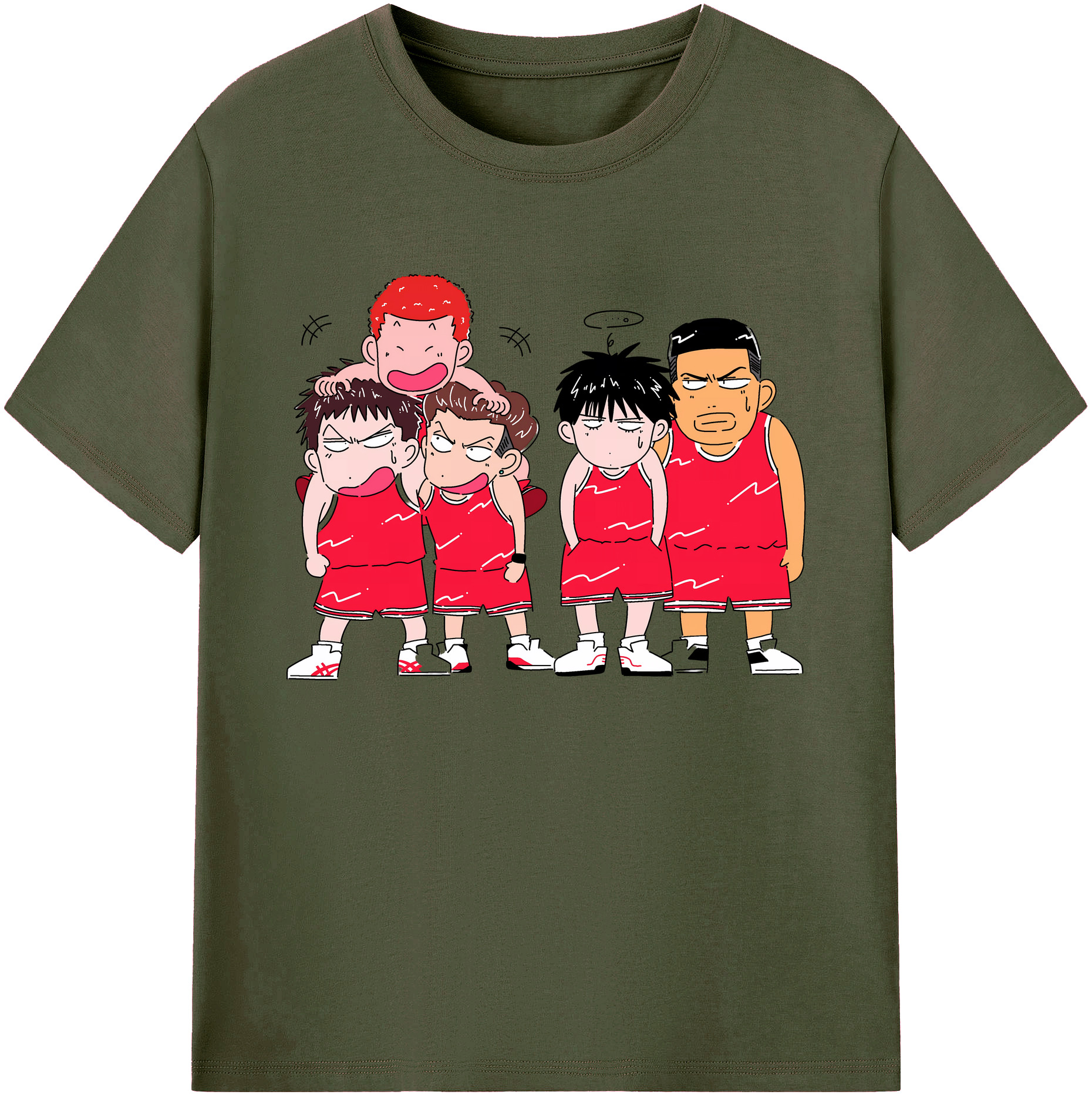 （画像用） SLAM DUNK／スラムダンク 綿100％ メンズ半袖Tシャツ｜肌触りやわらか＆通気性